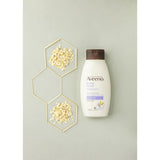 Aveeno Body Wash Stress Relief: soothing lavender-scented cleanser with prebiotic oat for hydrated, calm skin.