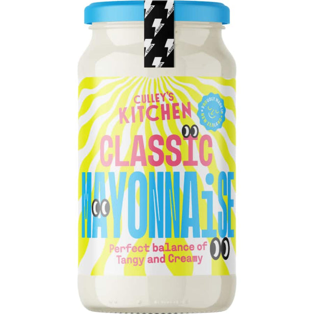 Culley's Kitchen Mayonnaise Classic, a creamy, rich condiment for sandwiches and salads, made with quality ingredients.