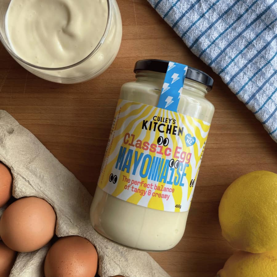 Culley's Kitchen Mayonnaise Classic, creamy and rich, perfect for sandwiches and salads, made with quality ingredients.