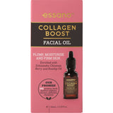 Essano Collagen Boost Facial Oil with rosehip and schisandra berry for youthful, firm, and hydrated skin.