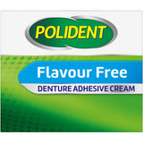 Polident Denture Adhesive Cream Flavour Free ensures a strong all-day hold for secure, comfortable denture wear without added flavors.