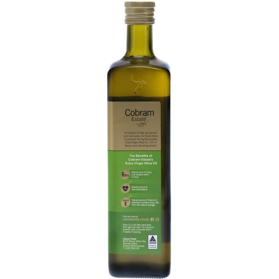 Cobram Estate Olive Oil Extra Virgin Lite: a light, fresh blend with fruity and crisp apple notes for elevating your culinary dishes.