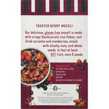 Vogels Cafe Style Gluten-Free Muesli with toasted oats, berries, and nutrients for a healthy breakfast option.