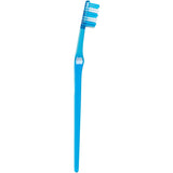 Soft toothbrush with multi-level bristles for effective plaque removal and gentle cleaning, ideal for sensitive gums.