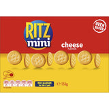 Ritz Mini Crackers Munching Cheese are flaky, buttery snacks bursting with cheesy flavor, perfect for sharing and indulging.