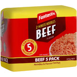 Fantastic 2 Minute Instant Noodles Beef Multi Pack 5pk 425g