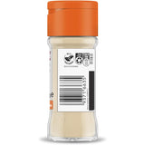 Masterfoods Garlic Powder in a glass shaker, delivering robust garlic flavor and health benefits for savory dishes.