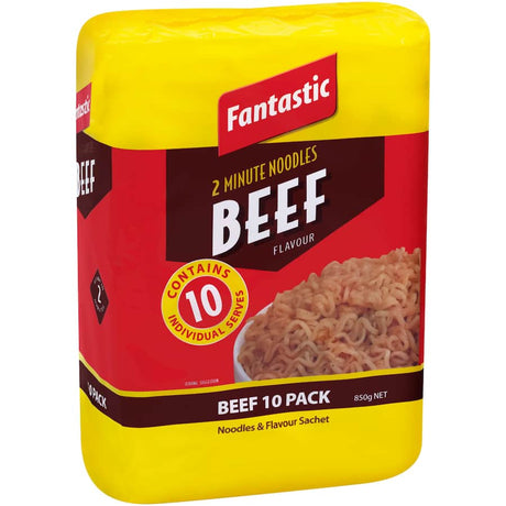 Delicious beef-flavored instant noodles, ready in just 2 minutes, perfect for a quick and satisfying meal.