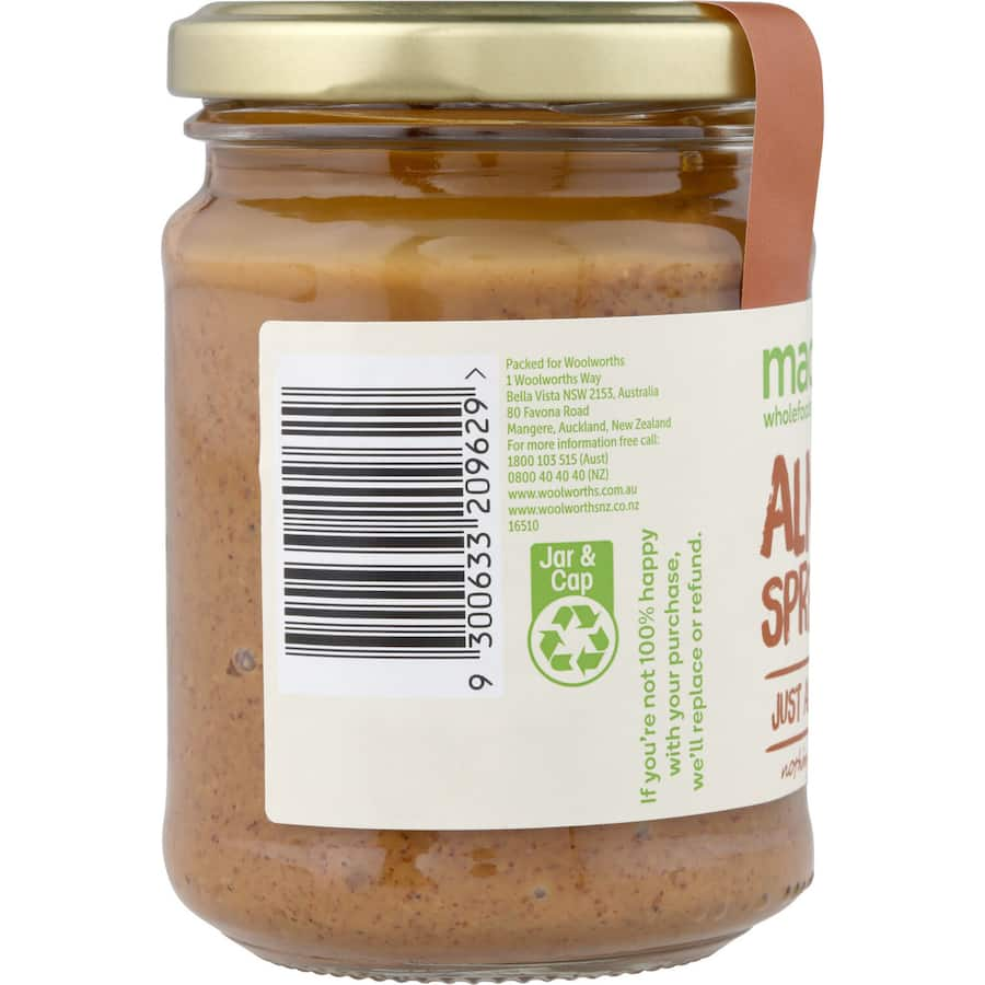 Creamy Macro Nut Butter Spread Almond made from premium organic almonds, perfect for toast, smoothies, and baking.