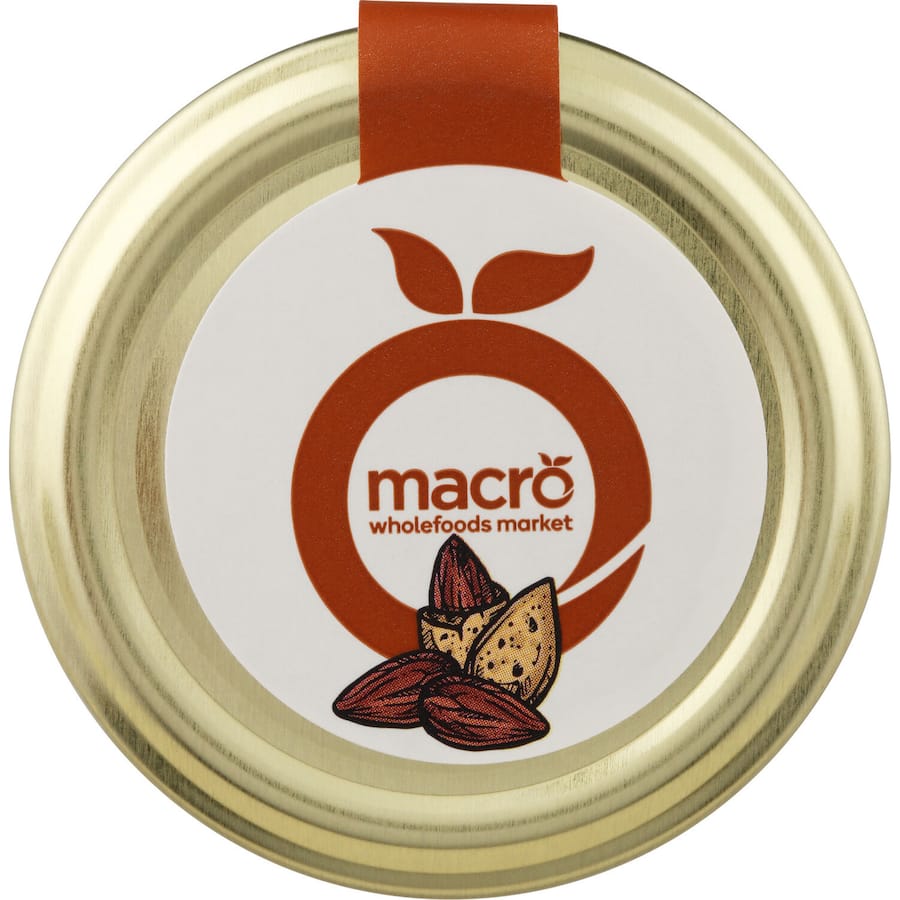 Creamy Macro Nut Butter Spread Almond made from organic almonds, perfect for toast, smoothies, and baking.