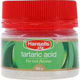 Hansells Tartaric Acid for perfect baking, stabilizing egg whites, and enhancing fluffy desserts and cakes.