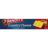 Crunchy Arnotts crackers infused with rich farmhouse cheese flavor, perfect for dips, charcuterie, or solo snacking.