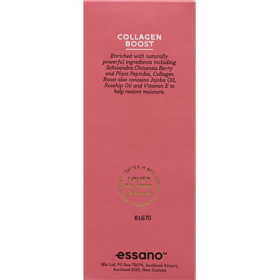 Essano Collagen Boost Skin Care Pack Trial Pack with rosehip oil for rejuvenating skin and reducing signs of aging.