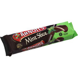 Arnotts Chocolate Mint Slice: crunchy biscuit, mint cream, and smooth dark chocolate for a refreshing treat.