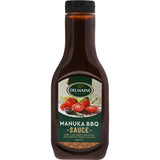 Delmaine BBQ Sauce Smoked Manuka: a sweet, smoky sauce perfect for marinating meats, enhancing burgers, and serving with dips.