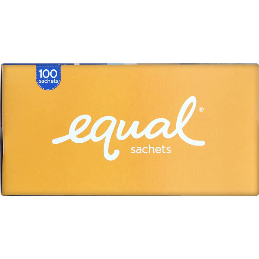 Equal Sugar Substitute Sachets for guilt-free sweetness, each sachet equals 2 teaspoons of sugar without the calories.