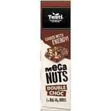 Tasti Mega Nuts Double Choc Nut Bars: chocolatey, protein-packed snack bars with crunchy nuts, perfect for health-conscious chocolate lovers.