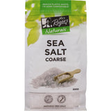 Mrs Rogers Sea Salt Natural in a bag, offering pure flavor and versatility for gourmet cooking and seasoning.