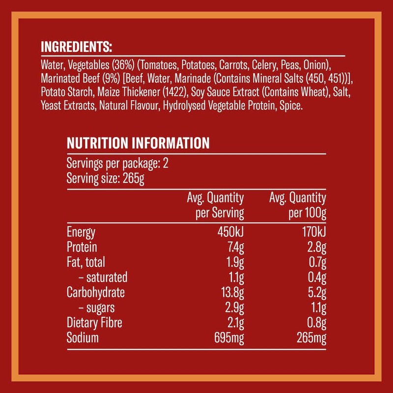 Wattie's Hearty Soup Beef Hotpot Canned