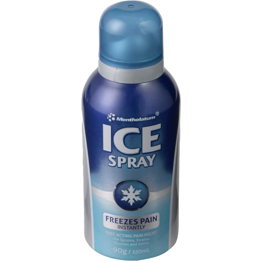 Deep Heat Muscular Pain Relief Ice Spray: quick relief for muscle pain, sprains, and strains with easy, mess-free application.