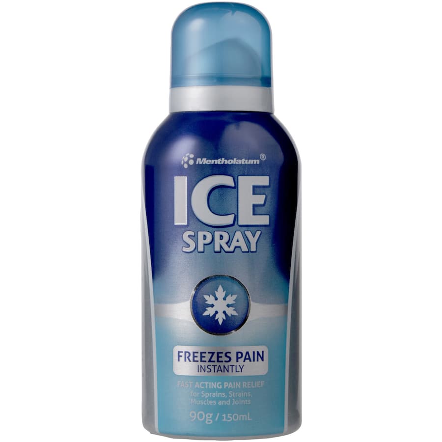 Deep Heat Muscular Pain Relief Ice Spray targets sports injuries with quick, mess-free application for instant relief from pain.