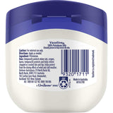 Vaseline Petroleum Jelly in a jar, a versatile skin moisturizer for healing, soothing, and protecting dry and sensitive skin.