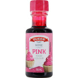 Queen Food Colour in Rose Pink, ideal for vibrant pink icings and desserts, perfect for bakers seeking versatility.