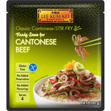 Lee Kum Kee Ready Sauce for Cantonese Stir-fry Beef, a convenient blend for quick, flavorful stir-fries.