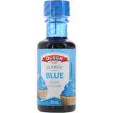 Vivid blue food coloring for icings and desserts, offering intense and pastel shades for creative culinary designs.