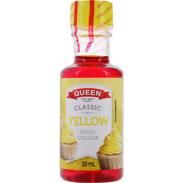 Bright yellow food coloring for icings and desserts, perfect for bold shades or pastel tones in baking.