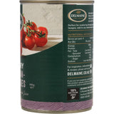 Delmaine Flavoured Tomatoes Italian Cherry: sun-ripened cherry tomatoes, sweet and firm, perfect for sauces and toppings.