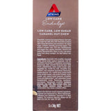 Atkins Endulge Caramel Nut bar with chocolate, caramel, and nut flavors, ideal for low-carb snacking.
