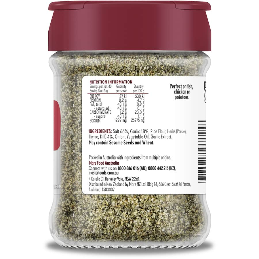 Masterfoods Garlic Herb Salt Blend