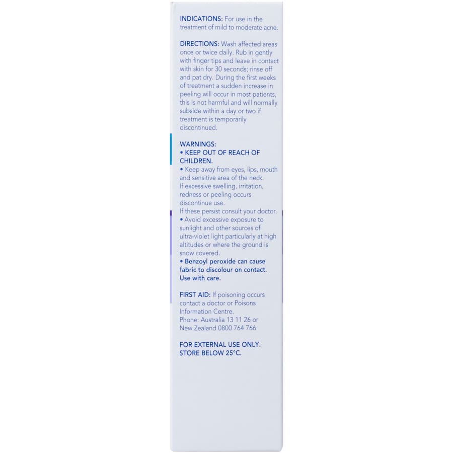 Benzac Ac Cleanser Facial Wash 5% - A powerful acne treatment that unblocks pores and kills bacteria for clearer skin.
