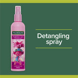 Palmolive Fashion Girl Hair Spray Detangling Rose Kisses, a kids' spray for tangle-free hair, infused with rose essence.