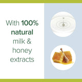 Palmolive Naturals Body Wash with Milk & Honey, 1L, nourishes skin, enhances moisturizing, and is eco-friendly and gentle.