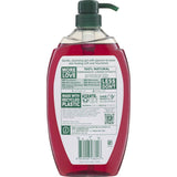 Palmolive Naturals Body Wash with pomegranate and mango extracts, free from harmful chemicals for healthy, radiant skin.