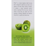 Chewable Phloe Bowel Care Tablets featuring kiwi flavor, promoting digestive health with enzymes, prebiotics, and fiber.