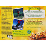 Nature Valley Protein Nut Bars with Peanut & Chocolate, combining crunchy nut pieces, chocolate, and high-quality protein for on-the-go snacking.