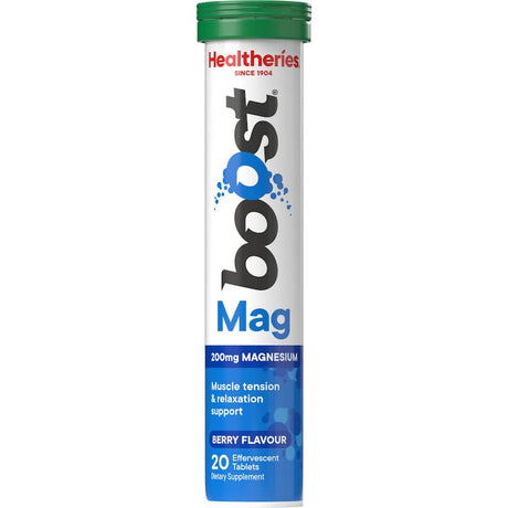 Effervescent magnesium supplement tablets for enhanced health, energy, and muscle function in a convenient, fizzy format.