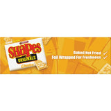 Crunchy Arnotts Shapes Crackers infused with creamy cheddar flavor, perfect for snacking or serving with dips.