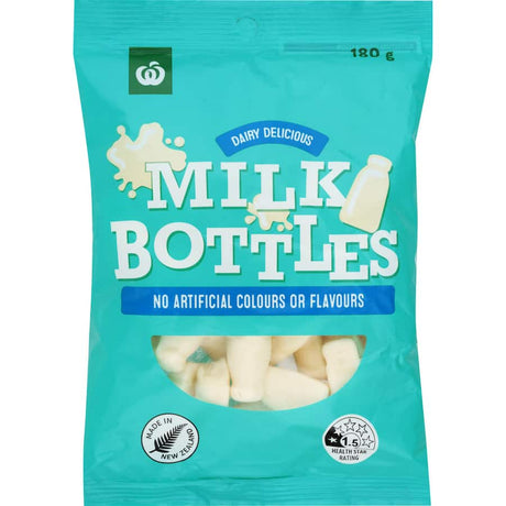 Sweet and chewy milk bottle-shaped lollies, perfect for satisfying cravings and adding joy to any occasion.