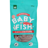 Colorful fish-shaped candies from Woolworths, perfect for satisfying sweet cravings and ideal for all ages.