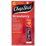 Chapstick Lip Balm Strawberry with SPF 15, 4.2g, offering hydration and sun protection for healthy, smooth lips.