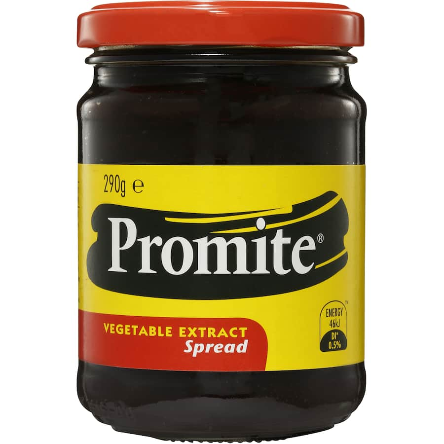 Masterfoods Yeast Spread Promite: a rich yeast extract spread for toast, sandwiches, and enhancing savory dishes.