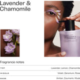 Chalon Body Wash Lavender & Chamomile, a 580 mL cleanser with hyaluronic acid for hydration and soothing fragrance.