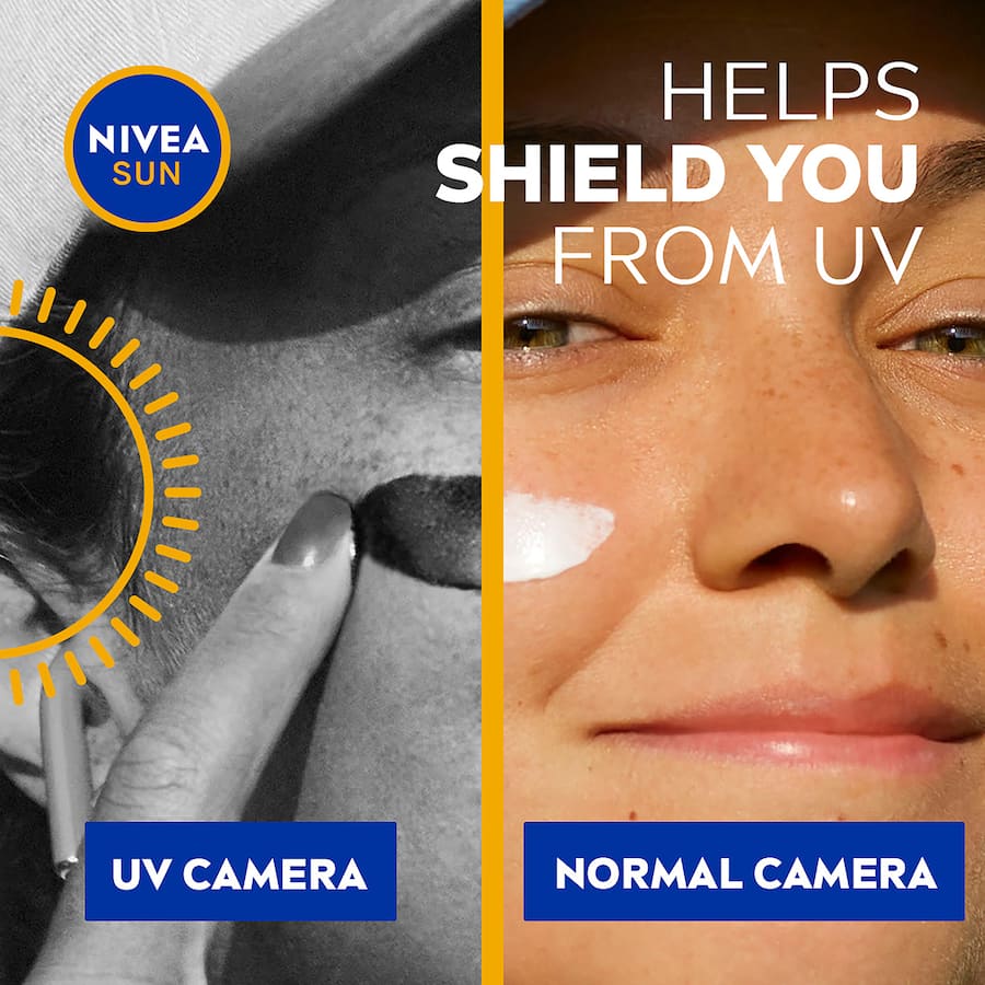 Nivea Sun Sunscreen Protect & Moist SPF 50, a moisturizing lotion offering high UV protection and hydration for outdoor activities.