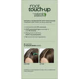 Clairol Natural Instincts Medium Brown root touch-up covers grays with a natural look, enriched with aloe and coconut oil.