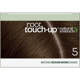 Clairol Natural Instincts Root Touch-up in Medium Brown for seamless gray coverage and vibrant, natural-looking color.