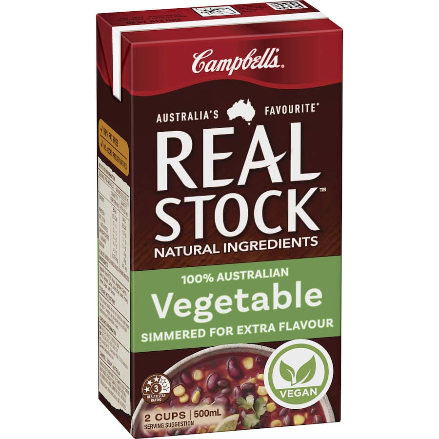Campbells Real Stock Vegetable Stock Liquid Carton 500mL